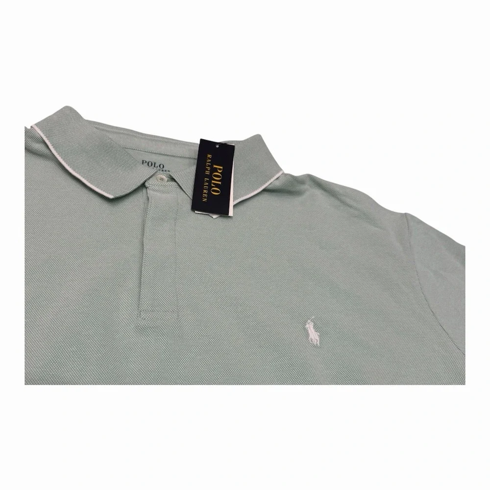 Polo Ralph Lauren Men's Classic Fit Mesh Mint Green Polo Shirt 3XLT NWT